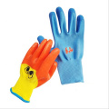 Hespax 13G Latex Rubber Coated Kids Garden Gloves